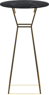 Gold Hourglass Bar Table